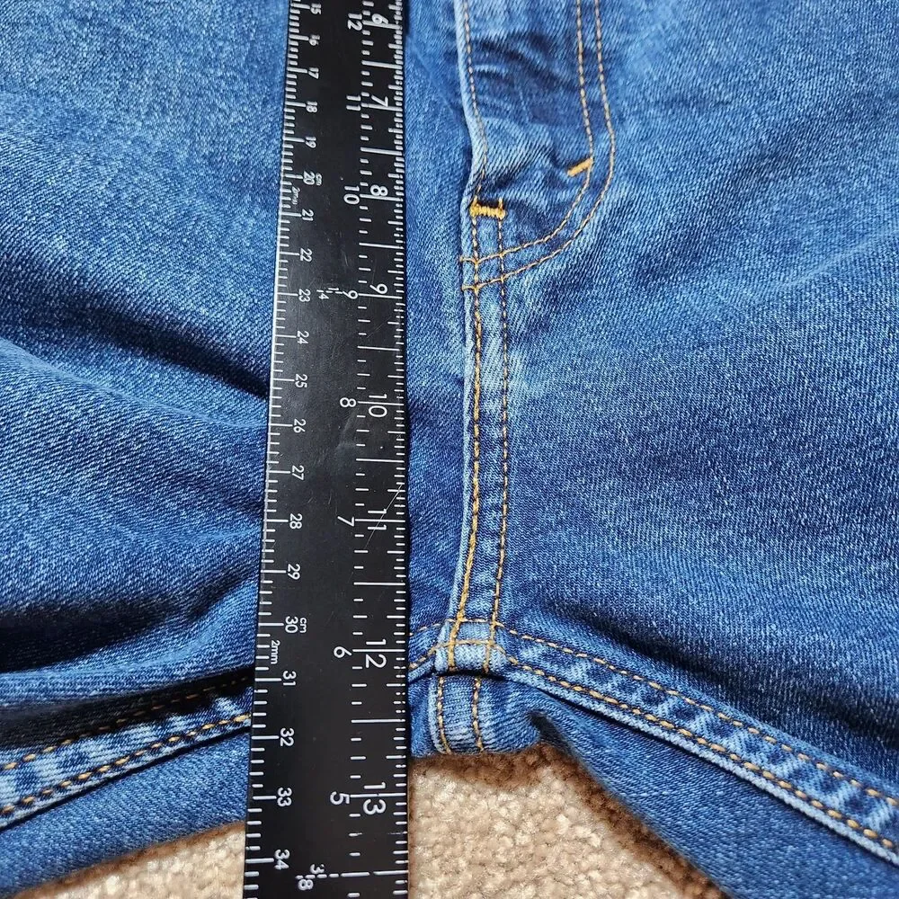 Levi's 506 Jeans Mens 36(35)x30 Straight Leg Blue Denim Medium Wash Stretch